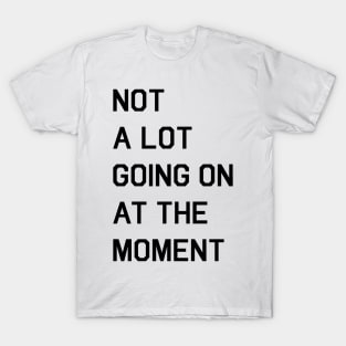 NOT A LOT GOING ON AT THE MOMENT T-Shirt